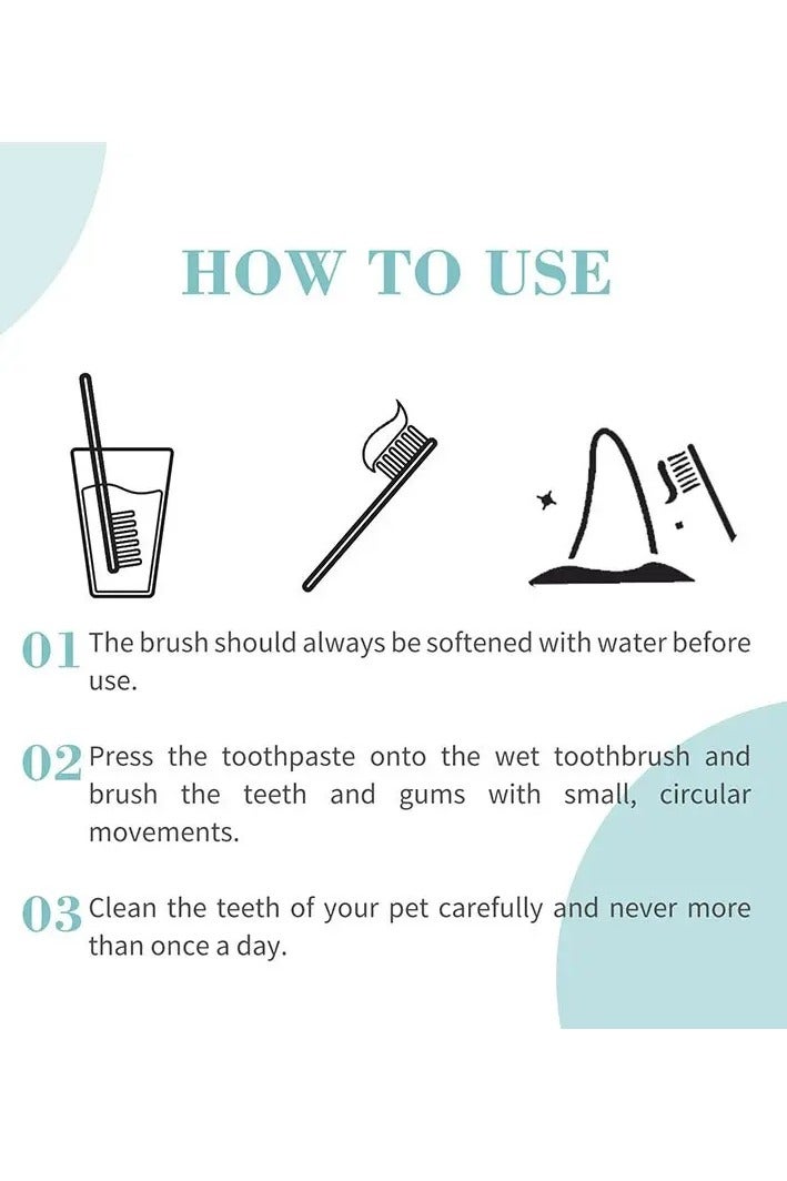 بايولاين مجموعة بيولين للعناية بصحة فم القطط 50 جم | معجون أسنان بنكهة الجبن + فرشاة | لإزالة الجير وإنعاش النفس - Image 2