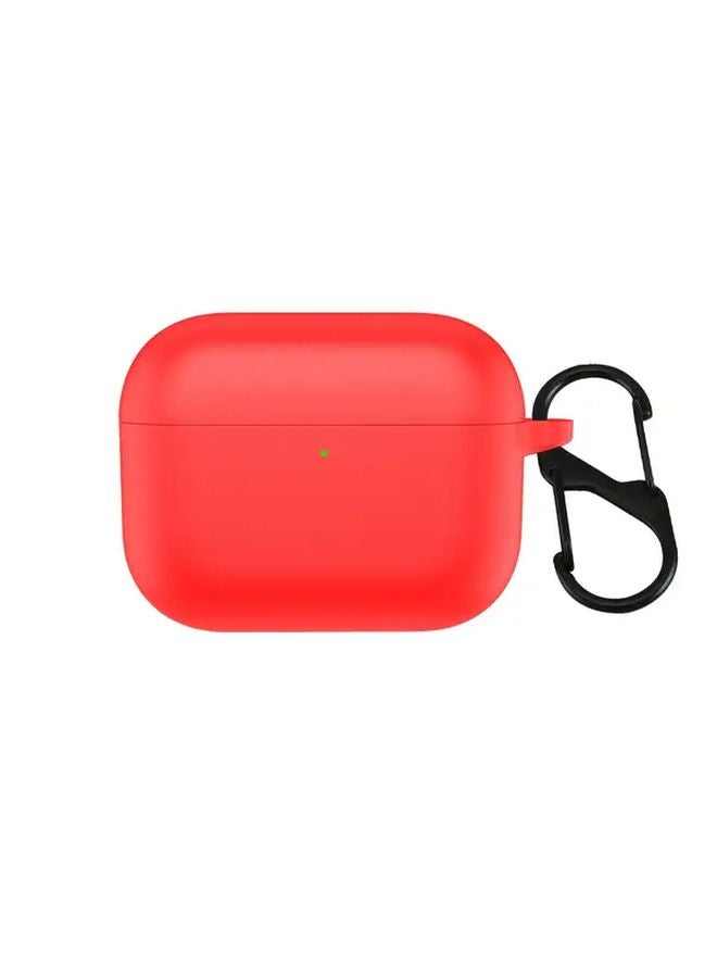 جراب سيليكوني أحمر واقي لـ AirPods Pro 3 - حوض شحن خفيف الوزن ومتين - Image 1