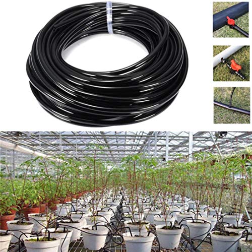 DIY Crafts 34 Meter, 1/4 PVC Pipe, Watering Tubing Hose 1/4 inch Garden Drip Pipe PVC Hose Irrigation System Watering Systems for Greenhouses Agriculture,Law (34 Meter, 1/4 PVC Pipe) - Image 3