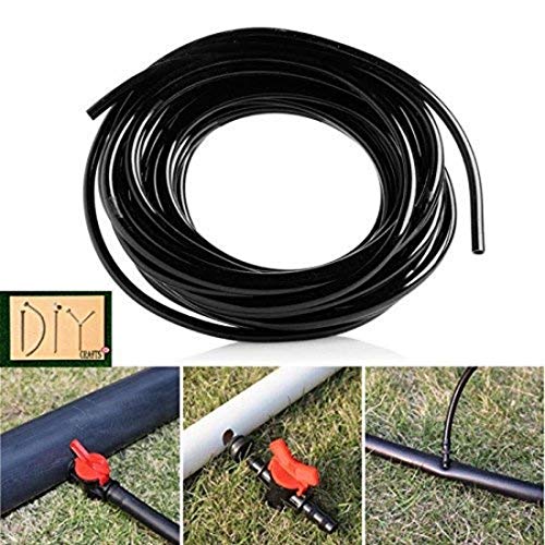 DIY Crafts 34 Meter, 1/4 PVC Pipe, Watering Tubing Hose 1/4 inch Garden Drip Pipe PVC Hose Irrigation System Watering Systems for Greenhouses Agriculture,Law (34 Meter, 1/4 PVC Pipe) - Image 2