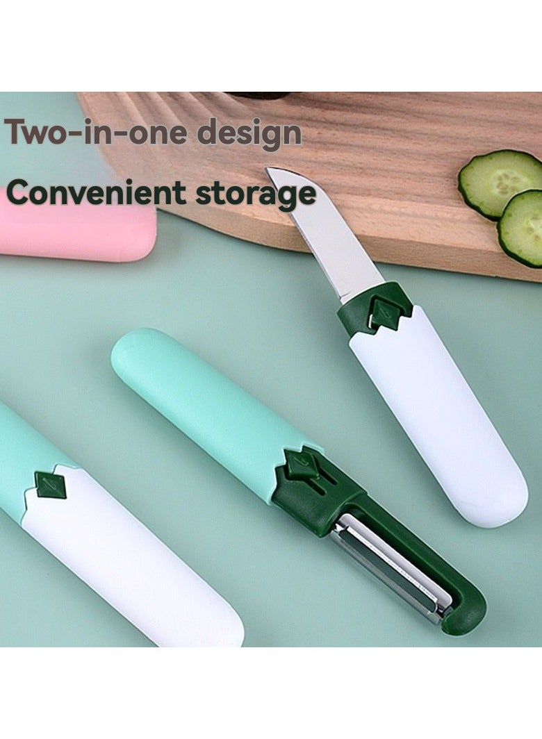Household Portable Versatile 2 in 1 Paring Knife Kitchen Supplies  - Image 1