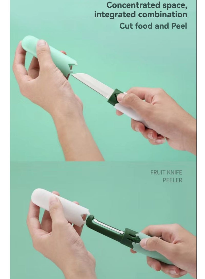 Household Portable Versatile 2 in 1 Paring Knife Kitchen Supplies  - Image 4
