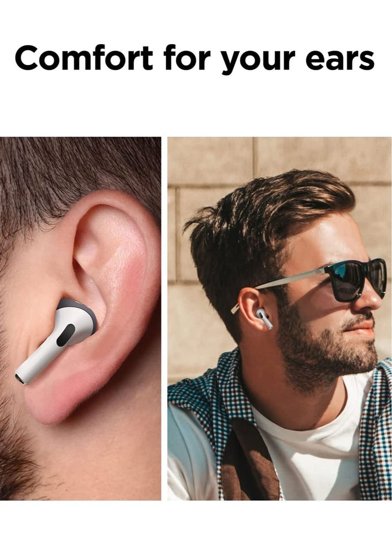 Elago - Ear Tips Cover for AirPods Pro 2 Anti Slip Silicone 2 Pairs - Dark Grey and White - Image 1