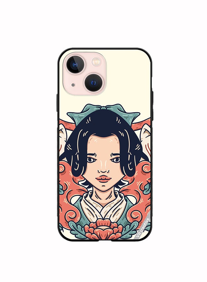 VR CREATIVE Protective Case Cover For Apple iPhone 13 Geisha Design Multicolour - Image 1