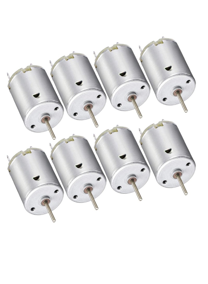 Excefore DC Motor, 12 Pcs 3V-12V 280 Micro DC Motor, Round Shaft Electric Motor, Mini Electric Hobby Motor, for DIY Toys Science Projects Airplane RC Boat Model  - Image 1