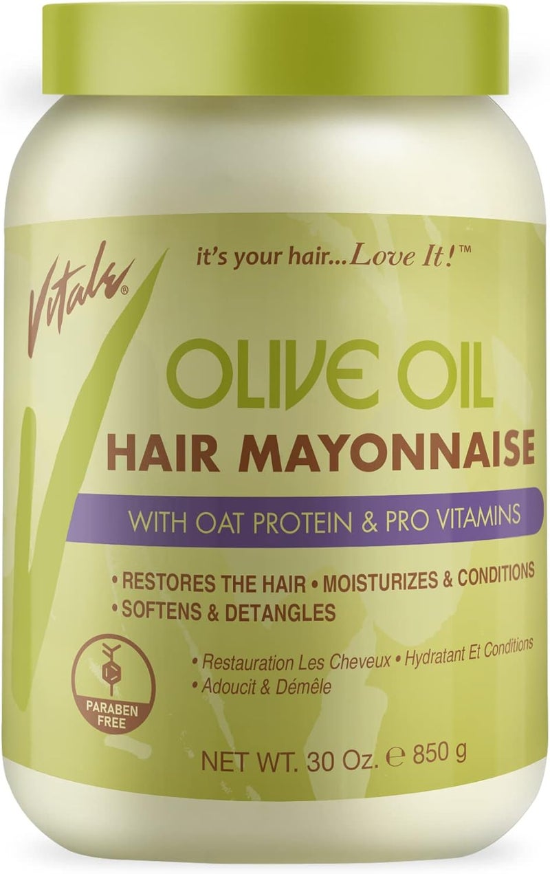 Vitale Pro Olive Oil Hair Mayonnaise with Oat Protein & Pro Vitamins - 30 oz - Image 1