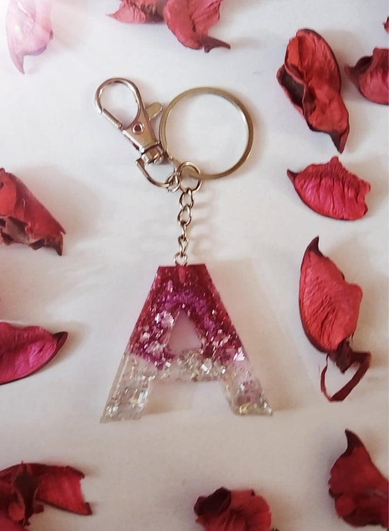 RA accessories Handmade Rezen Keychain Letter A-Suitable For Bag - Image 1