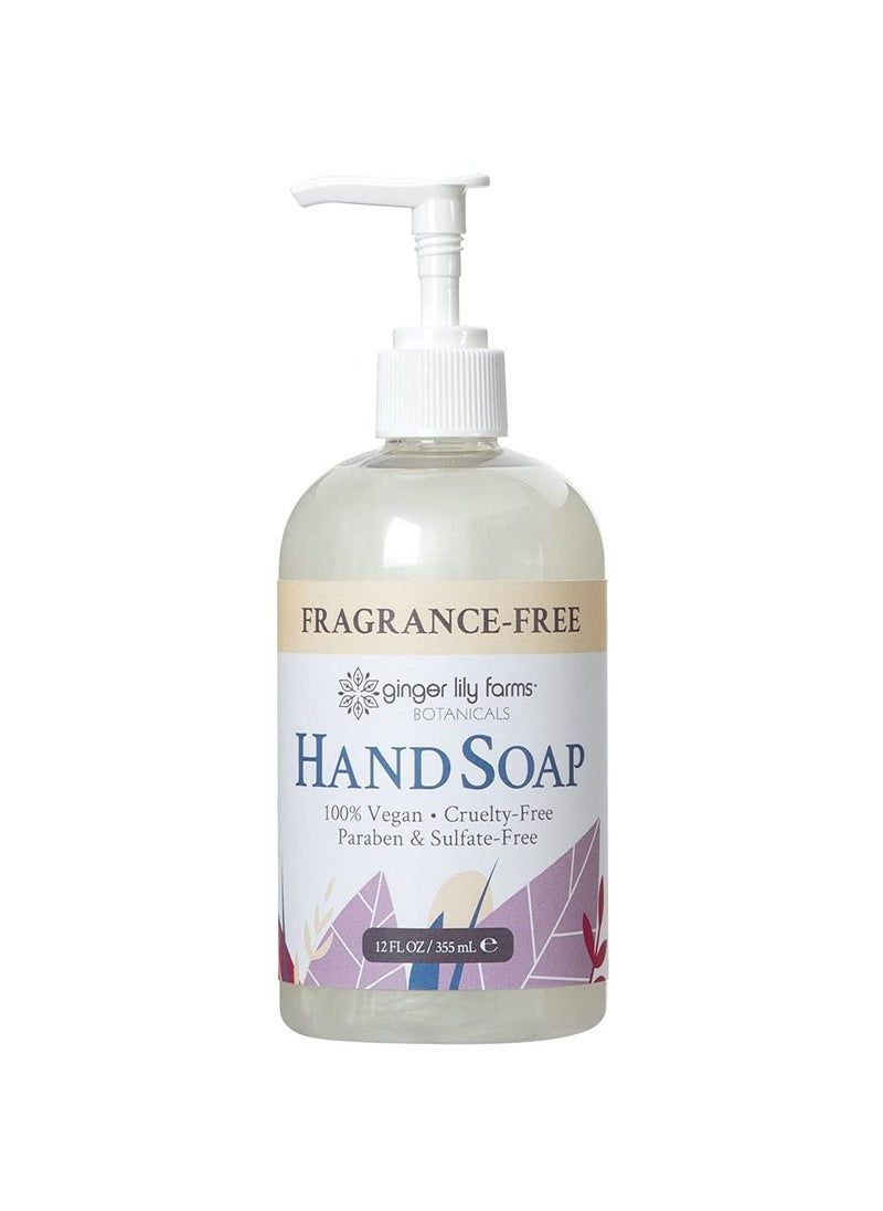 ginger lily farms - Ginger Lily Farms Botanicals AllPurpose Liquid Hand Soap 100 Vegan  CrueltyFree FragranceFree 12 fl oz - Image 1