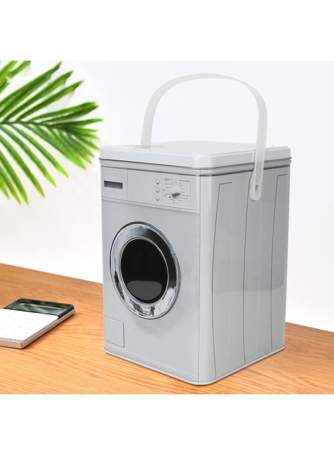 klarako Laundry Powder Box, Detergent Powder Storage Box Washing Machine Portable Cute Adhesive Tapes Stationery Socks Container Organizer with Handle - Image 2