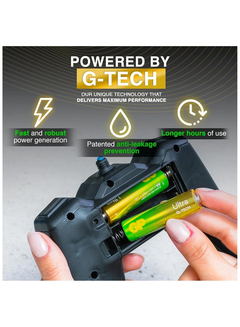 GP Batteries AA batteries Ultra Alkaline disposable double aa batteries 1.5v 10 year shelf life (pack of 40) - Image 3