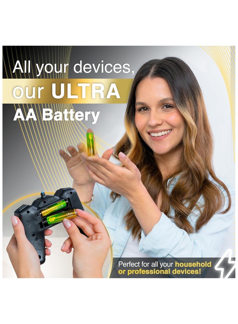 GP Batteries AA batteries Ultra Alkaline disposable double aa batteries 1.5v 10 year shelf life (pack of 40) - Image 4
