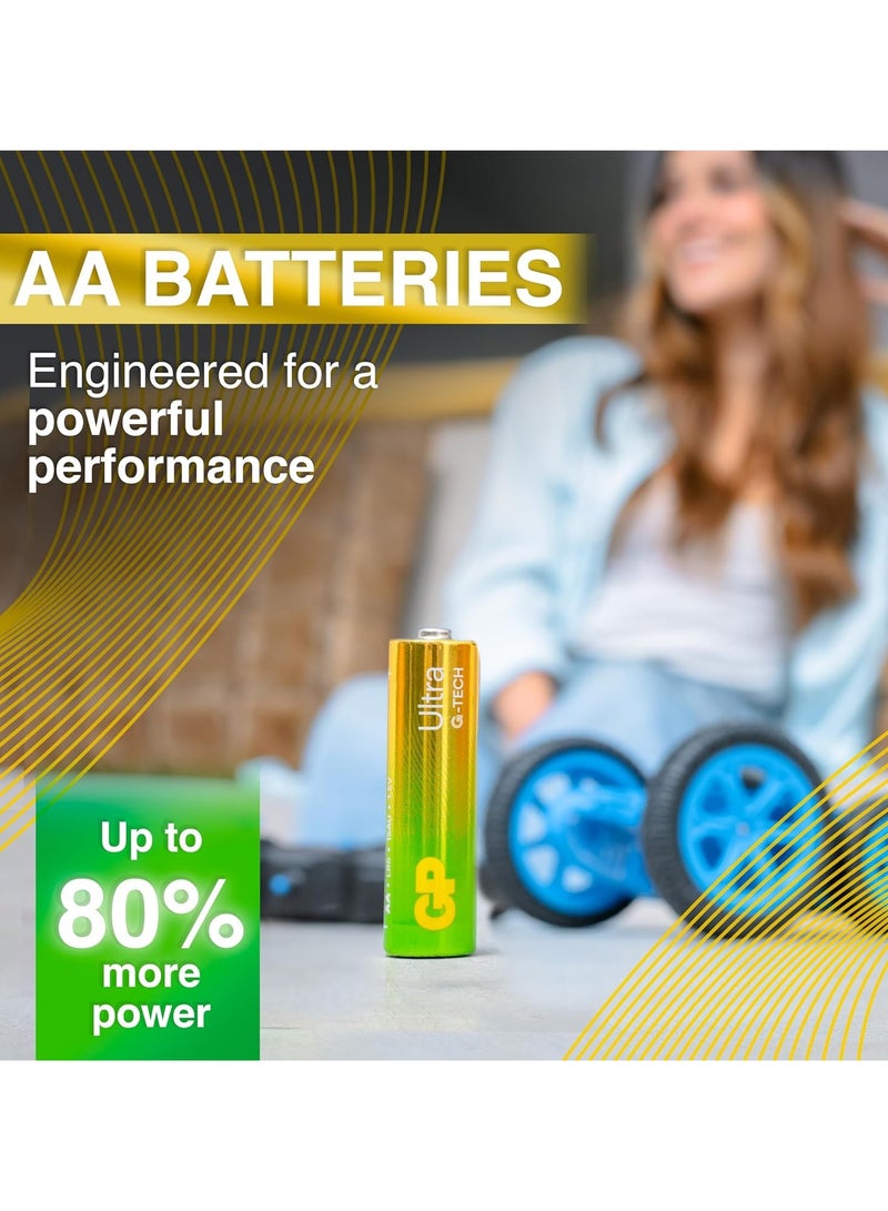 GP Batteries AA batteries Ultra Alkaline disposable double aa batteries 1.5v 10 year shelf life (pack of 40) - Image 5