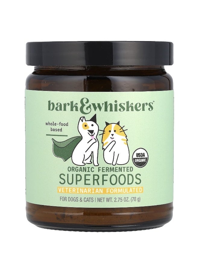 Dr. Mercola Dr. Mercola, Bark & Whiskers™, Organic Fermented SuperFoods, For Dogs & Cats, 2.75 oz (78 g)  - Image 1