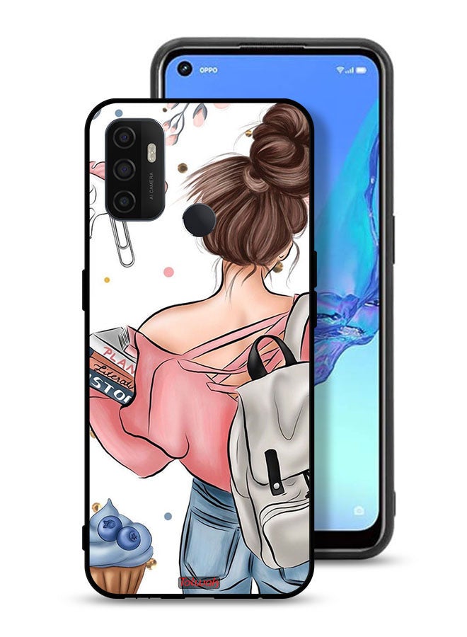 Tolwak Oppo A32 Protective Case Cover Books In Hands - Image 1