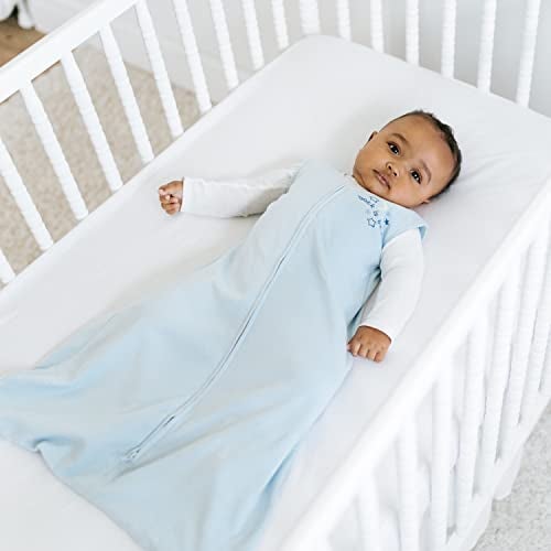 HALO SleepSack, 100% Cotton Wearable Blanket, Swaddle Transition Sleeping Bag, TOG 0.5, Baby Blue, Medium, 6-12 Months - Image 5