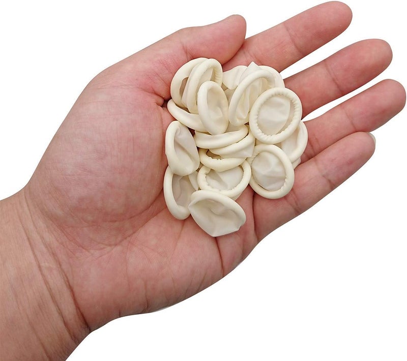 Hulless Large Disposable Latex Finger Cots Anti Static Rubber Fingertips Protective Finger cots for Electronic Repair, Handmade, Industrial Apply, 222 Pcs - Image 2