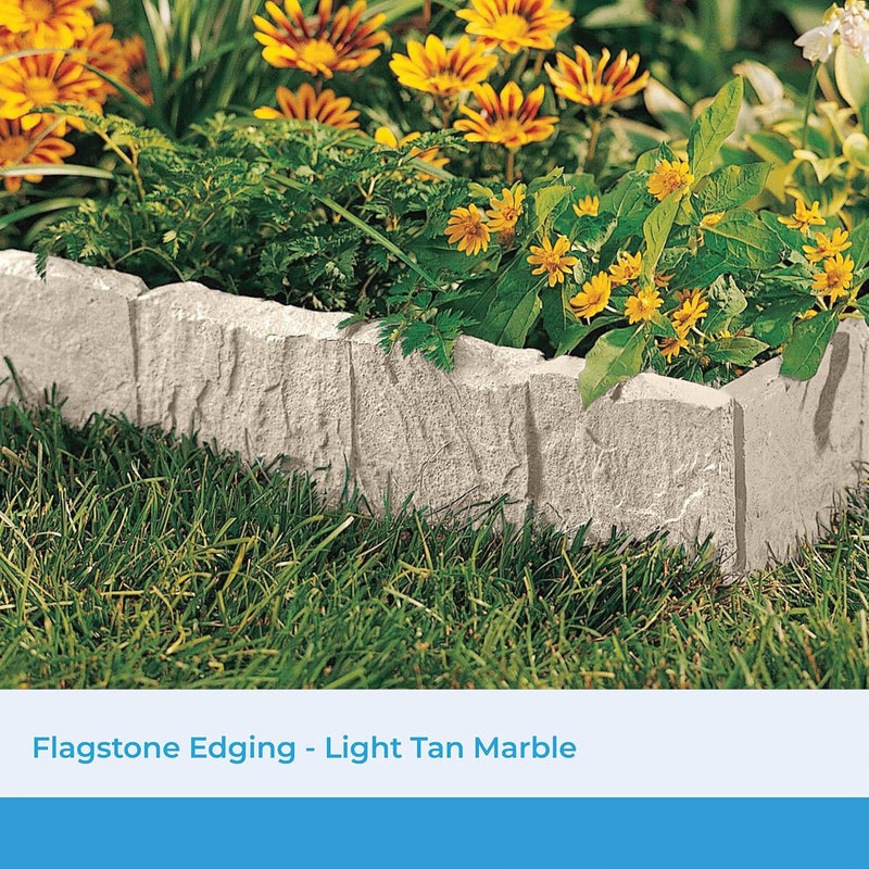 Suncast 10' Flagstone Edge Garden Border Edging - Image 2