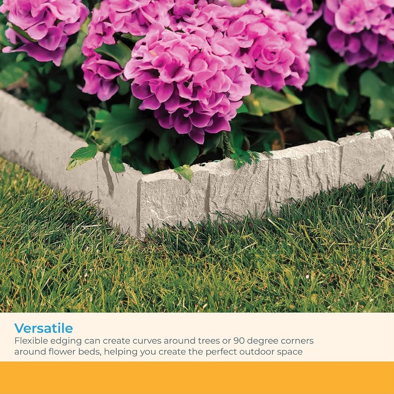 Suncast 10' Flagstone Edge Garden Border Edging - Image 5