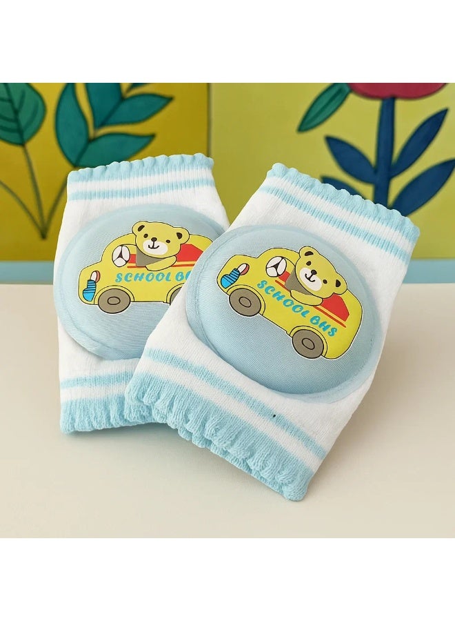 Baby Crawling Knee Pads (School Bus Design) - Image 2