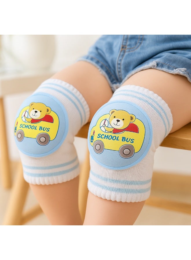 Baby Crawling Knee Pads (School Bus Design) - Image 1