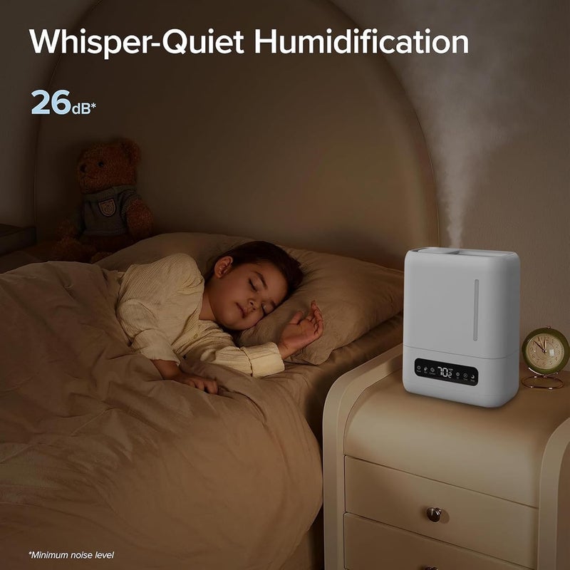 TDOO Smart Cool Mist Humidifiers, Diffuser for Essential Oils,Quiet Ultrasonic Humidifier for Bedroom Whisper with Humidistat, Timer,remote control,for Large Home,Baby Room,Easy to Clean and fill - Image 5