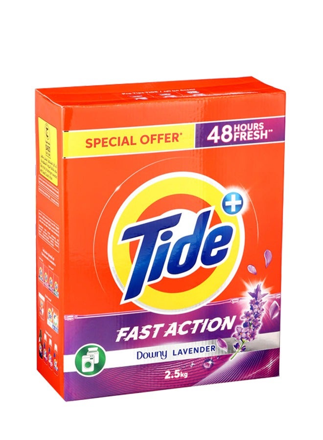 Tide Fast Action Downy Lavender Washing Powder 2.5 kg - Image 1