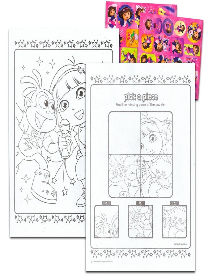 Bendon Publishing Dora the Explorer Coloring Books with Stickers Bundle (120 Pages) Dora the Explorer Party Supplies - Image 2