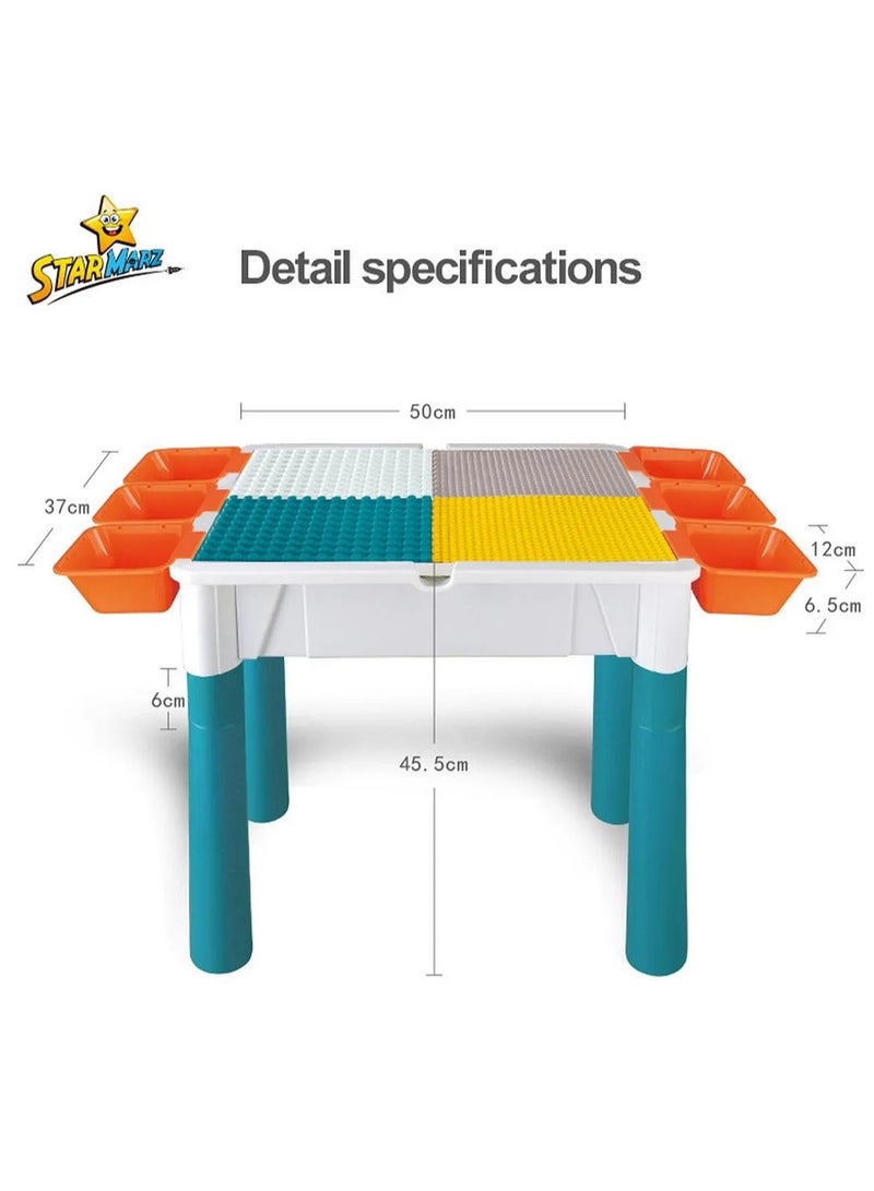 Starmarz Starmarz 178-Piece Table and Building Blocks Set with Chair, Storage & Pen - Image 3