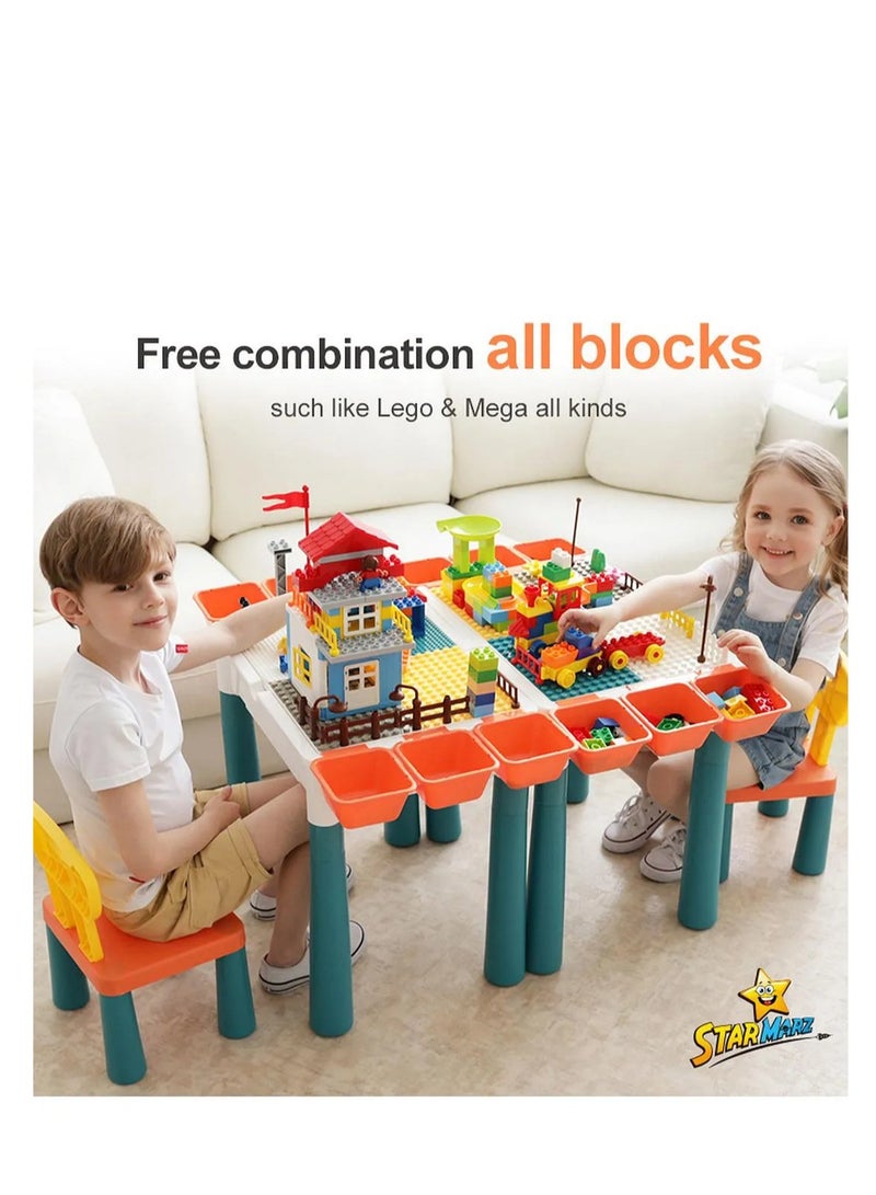 Starmarz Starmarz 178-Piece Table and Building Blocks Set with Chair, Storage & Pen - Image 5