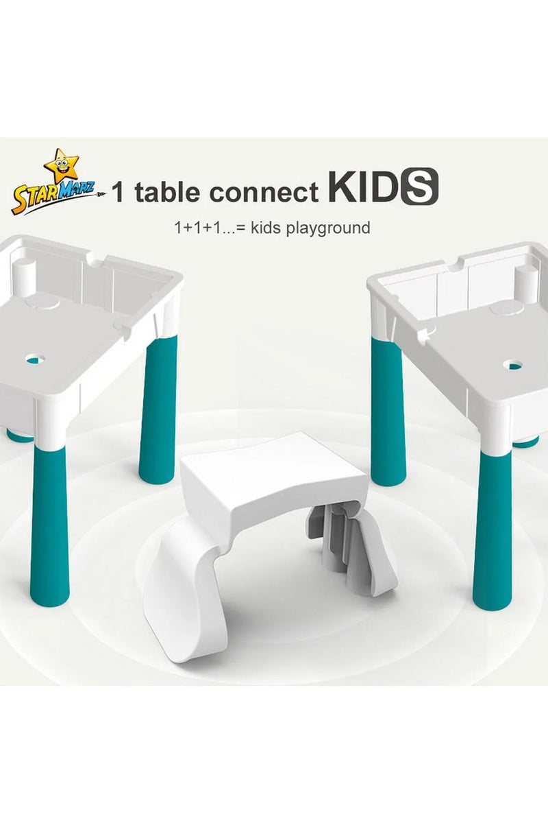 StarMarz 178-Piece Building Blocks Set With Table, Chair, Storage & Pen – Multicolor - Image 3