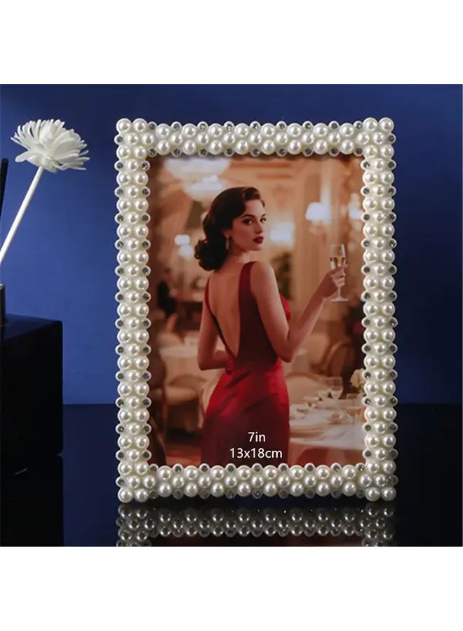 إطار صور كلاسيكي من اللؤلؤ X1012 33 تصميم أوروبي أنيق بأسلوب بسيط لديكور الطاولة مع لمسات فاخرة من اللؤلؤ - Image 5