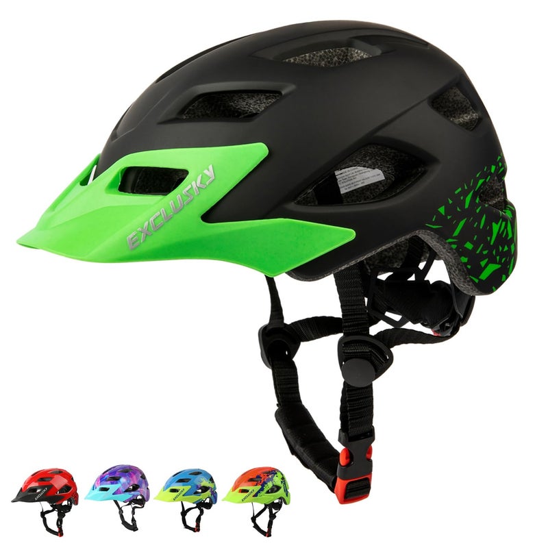 EXCLUSKY Kids Helmet, Exclusky Kids Bike Helmet Adjustable Safety Lightweight Children Bicycle Helmet for Kids Skating Cycling Scooter Boys and Girls Bicycle Helmets Ages 5-8-14 - Image 1
