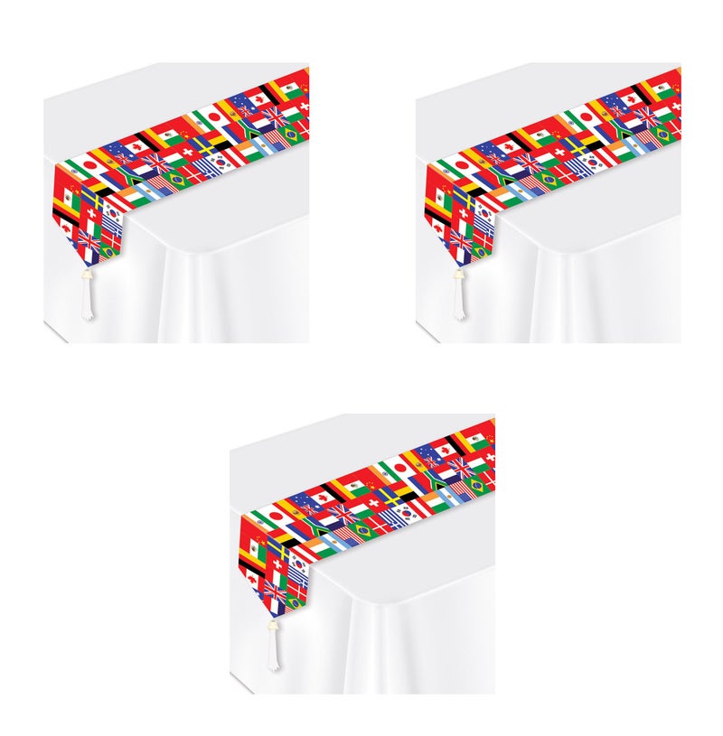 Beistle Flag Table Runner One Size Multicolored