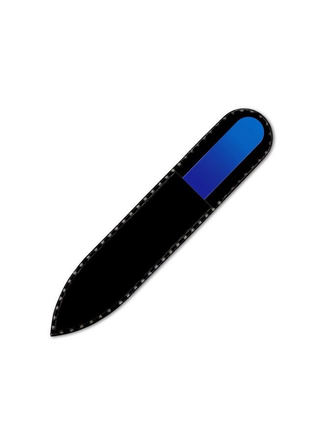 Mont Bleu Rainbow Crystal Nail File In Black Pouch - Small/Purse Size - Czech Tempered Glass - Handmade In Bohemia (Czech Republic) - Image 2