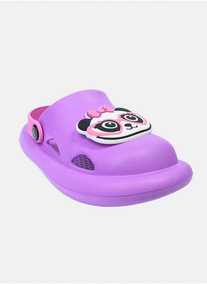 CUBS - Kids Clog Panda Purple - Image 1