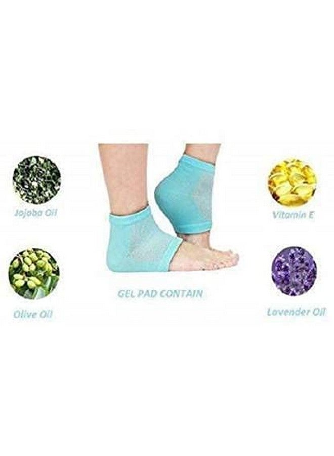 Homava Pain Relief Silicone Gel Anti Crack Heel Protector Foot Toe Free Socks For Men And Women, Free Size, Multi Color - Image 4
