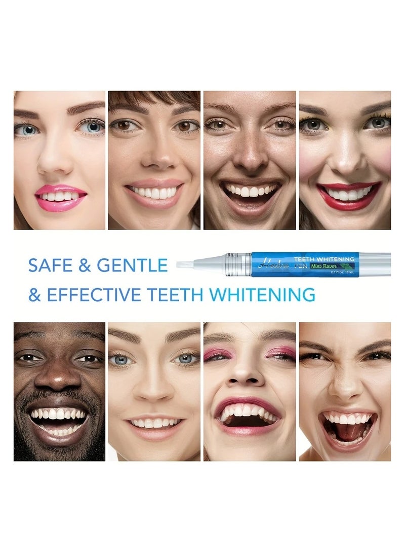 HEDVA WHITENING TEETH 4pcs, 3Ml/0.1Fl Oz Mint Flavor Teeth Whitening Gel Pen, Bright White Teeth Whitening Pen, Portable And Easy to Use Teeth Whitening Pen - Image 5