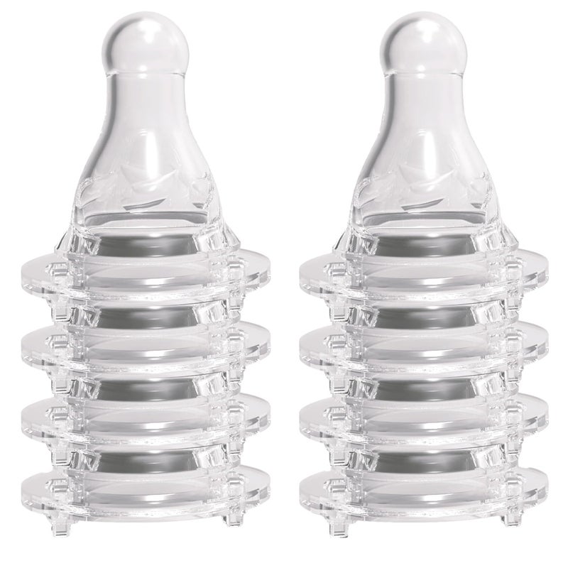 Avima Baby Anti Colic Nipples for Standard Neck Bottles Silicone Breast Like Nipples  6 to 9 Months Fast Flow Level 3 Pack of 6 - Image 1