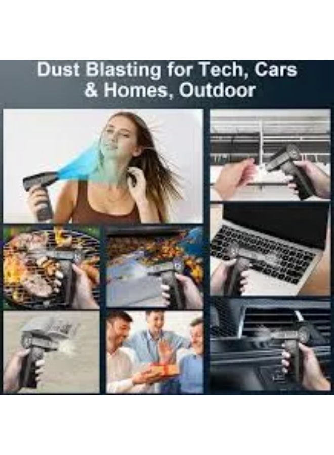 مروحة X3 Mini Turbo Jet Fan – محرك بدون فرش بسرعة 130,000 دورة في الدقيقة، منفضة هواء محمولة عالية الطاقة، ومنفاخ توربو صناعي للسيارات وأجهزة الكمبيوتر والتنظيف الخارجي - Image 3