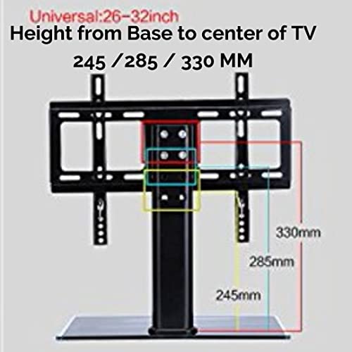 Gadget Wagon 26-42 Inches LED TV Table Top Leg Stand Universal with Tempered Glass Base (26-42 Inches) - Image 5