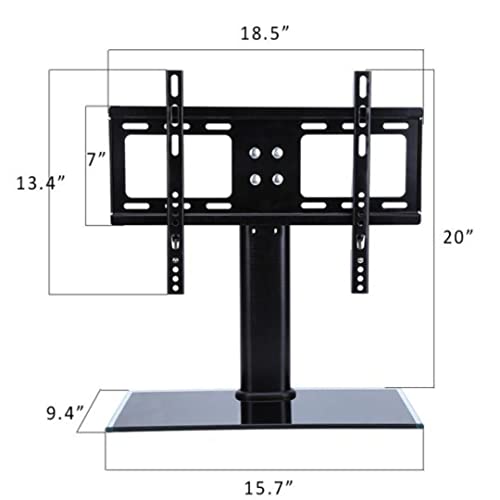 Gadget Wagon 26-42 Inches LED TV Table Top Leg Stand Universal with Tempered Glass Base (26-42 Inches) - Image 3
