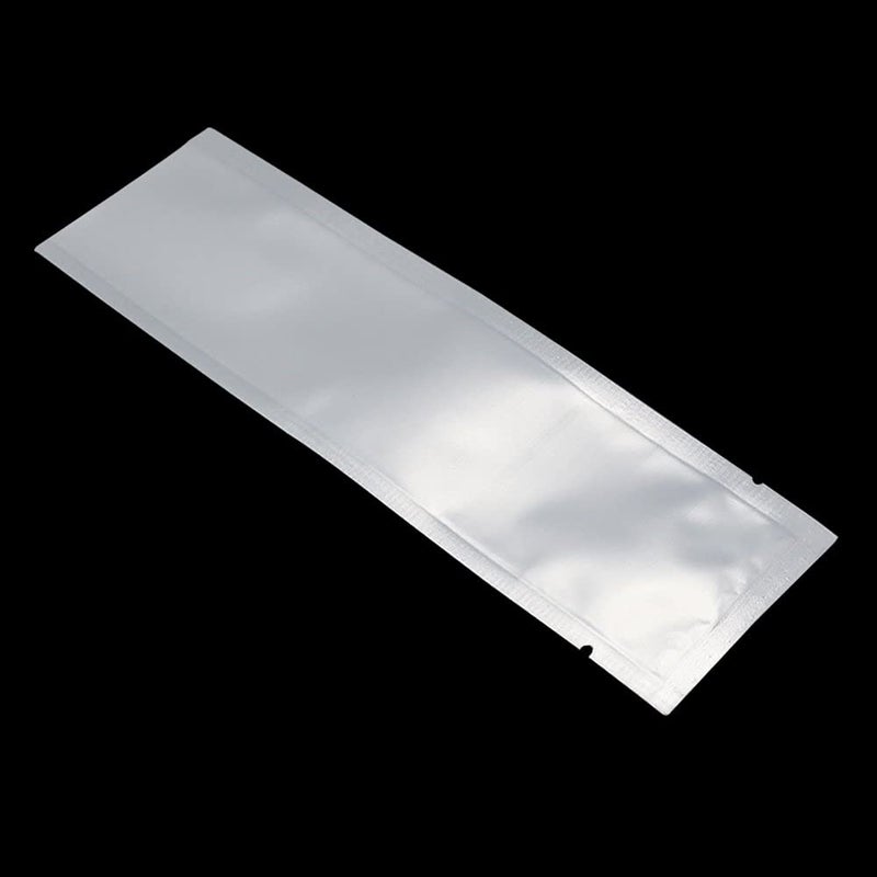 PABCK 100 Pcs 2.1x7.08 inch (Inside Size 1.77x6.69 inch) Clear Front Vacuum Heat Sealable Pure Mylar Foil Bag for Travel Shampoo Skincare Packaging Candy Coffee Powder Food Storage Aluminum Package - Image 5
