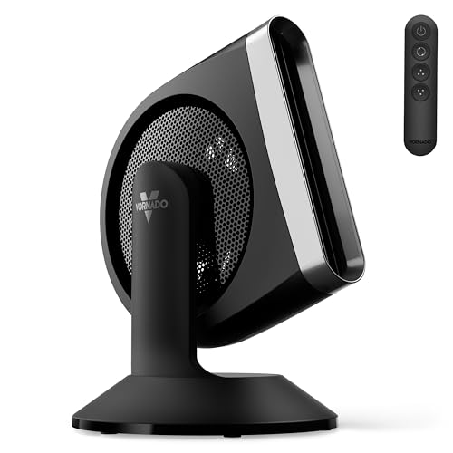 Vornado STRATA™ 8 OmniWave™ Medium Table Fan, Energy Efficient DC Motor, 10 Electric Fan Speeds, Quiet Operation with Oscillation, Powerful Cooling Solution for Bedroom, Home, and Living Room, Black - Image 1