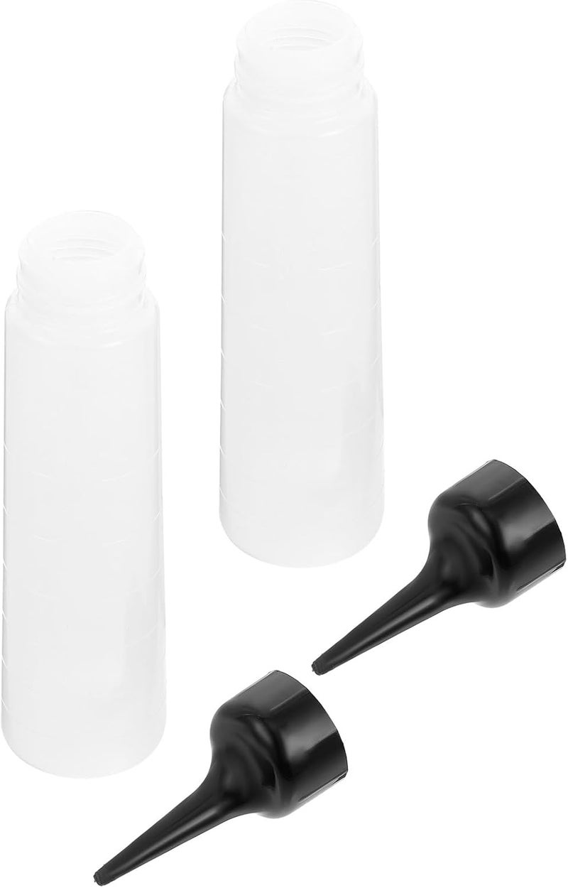 2pcs 250ml Pointed Mouth Plastic Dilution Shampoo Bottles for Pets, Refillable Lotion Dispenser Containers for Cat Bathing and Grooming Supplies - Image 1