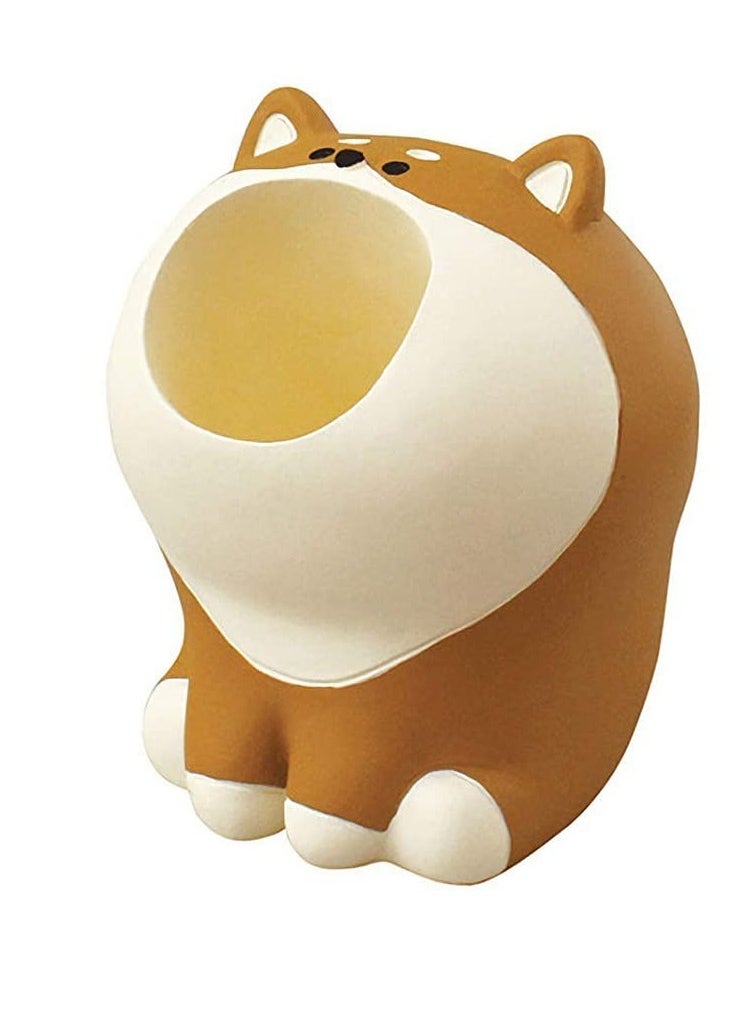 SYOSI - Funny Dog Toy Pencil Pen Holder for Desk Home Office Decoration Desk Organization, Cat Dog Shaped One Pen Stand - Image 1