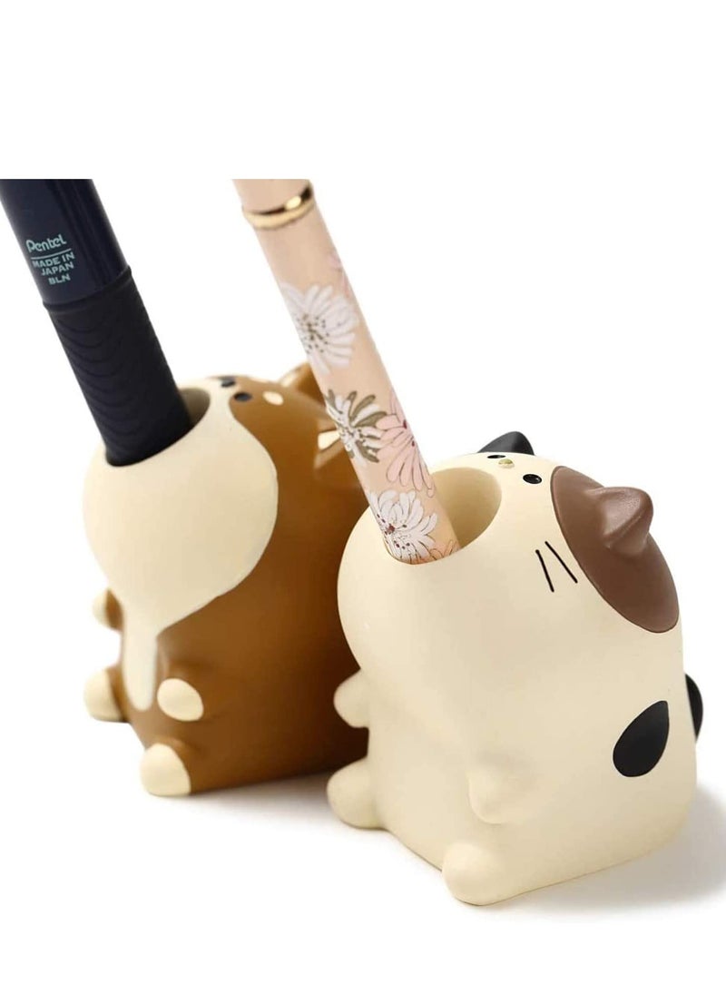 SYOSI - Funny Dog Toy Pencil Pen Holder for Desk Home Office Decoration Desk Organization, Cat Dog Shaped One Pen Stand - Image 1
