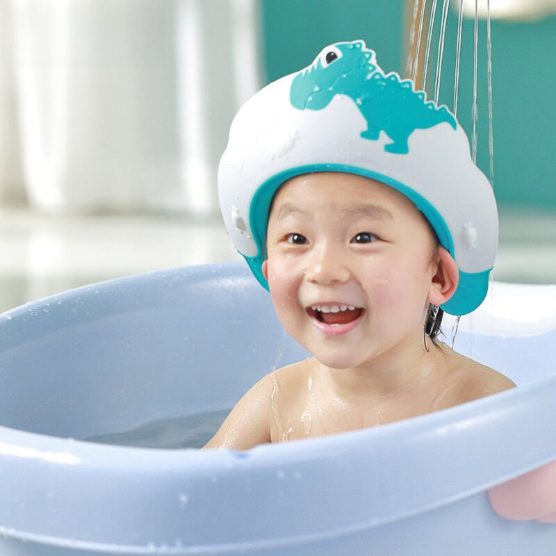 Children's waterproof shampoo cap, adjustable shampoo cap, yellow crown model - Image 3