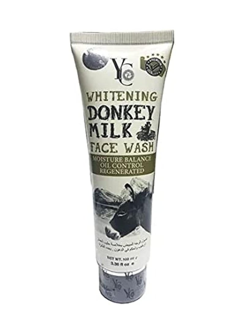 واي سي غسول الوجه المبيض بحليب الحمار 100 مل - Image 1