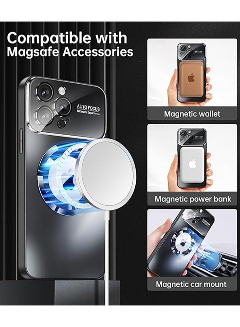 Magnetic case for iPhone 16 Pro Max, camera lens protector with full window cover, visual identity, scratch-resistant scrub, waterproof sweat-resistant slim - Bronze - Image 3