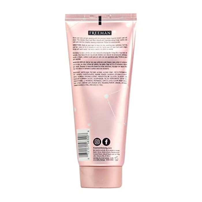 Freeman Cosmic Metallic Peel-Off Mask - Soothing Rose Gold by Freeman for Women - 6 oz Mask - Image 2
